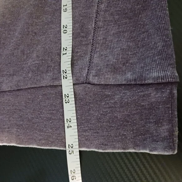 NEW Chaser Ribbed Hooded Pullover Top Faded Purple‎ Hoodie Size M - Picture 9 of 10